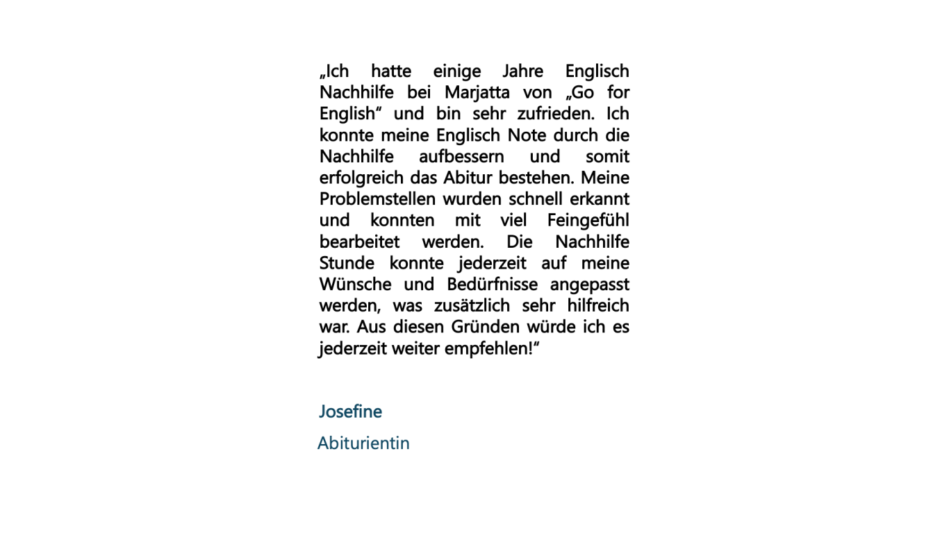 Rezension Josefine Abiturientin